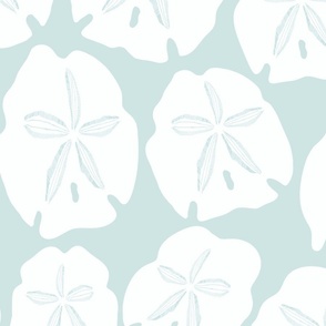 Simply Sand Dollars in pale blue green