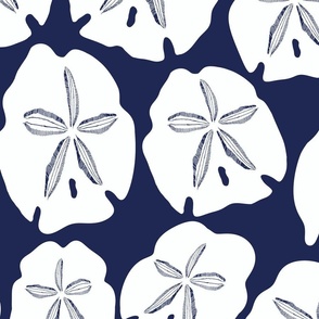Simply Sand Dollars in Navy Blue