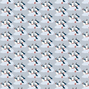 693-Artic Puffins-Grey-Small