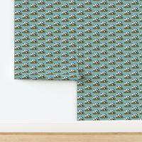 693-Artic Puffins-Medium-Sea Blue