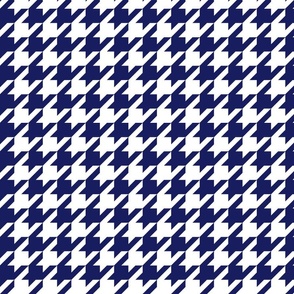 Simply Navy and White, Chunky Houndstooth