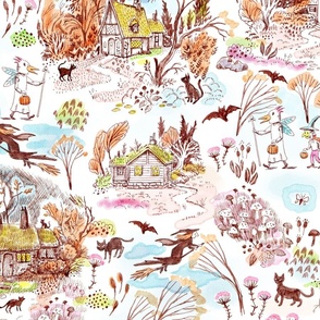 Witches' Cottages Toile Color