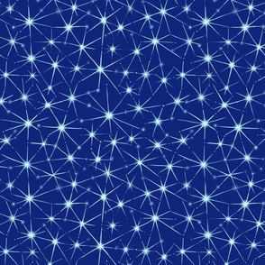Connected stars - dark blue background