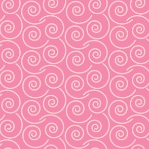 Loop - Waves - Soft pink and pink background