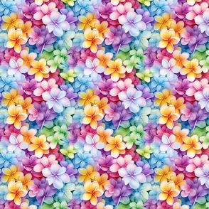 Luau Rainbow Plumeria Lei Flowers