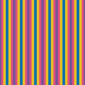 Geometric Maximalist Rainbow Bright Colorful Vertical Stripes