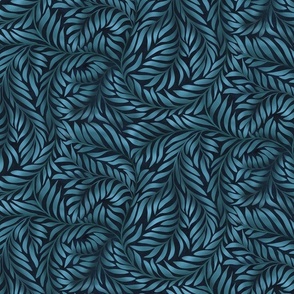 Rolling willows teal leafy boughs -10.5”