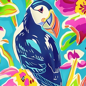 Preppy Puffin Pattern By FK 001