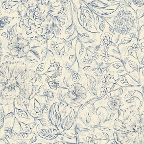 French country trailing floral vintage_Large