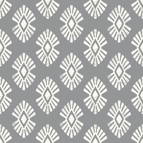 (small)  Ethnic inspired Radiant Tribal ultimate gray grey white natural