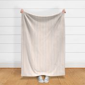 SMALL Traditional Vertical Stripes in Calm Pastel Pink and Beige