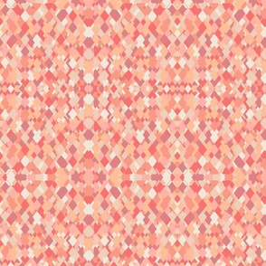 (L) Just Peachy Geometric Scrap Paper Mosaic