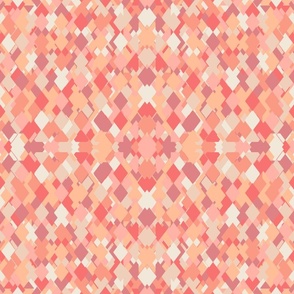 (XL) Just Peachy Geometric Scrap Paper Mosaic