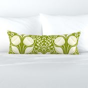 Nordic bold flower -dark green