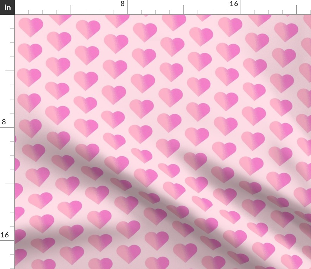 Pink Textured Hearts-Small