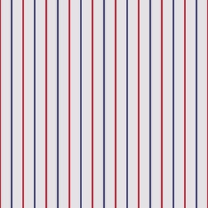 1 Inch Vertical Pinstripe USA Red White and Blue Flag Colors 