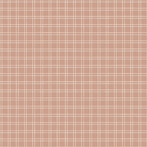 Cottage Plaid in Muted Dusty Rose