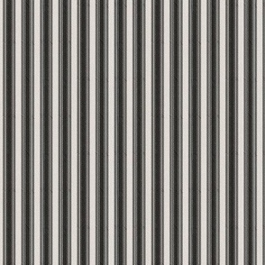 Black ticking stripe on off white