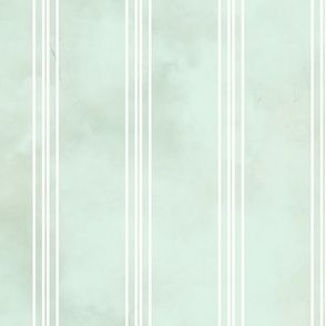 Pastel Aqua Teal and off white thin pin stripe - pale seafoam and white subtle pattern