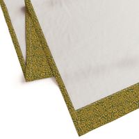 Wild Marks  Animal Print Textured - Moss Green and Mustard - 24in Small