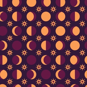 Moon Phases (24") - purple, yellow (ST2024MP)