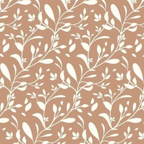 Trailing Branches Caramel Taupe