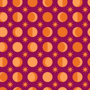 Moon Phases (24") - purple, yellow, orange (ST2024MP)