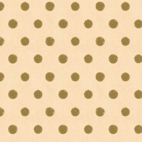 Country Polka Dot | Green and Cream | Cottagecore Autumn Geese