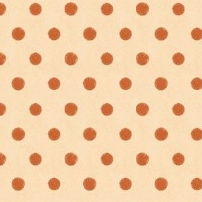 Country Polka Dot | Orange and Cream | Cottagecore Autumn Geese