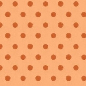 Country Polka Dot | Orange and Peach | Cottagecore Autumn Geese
