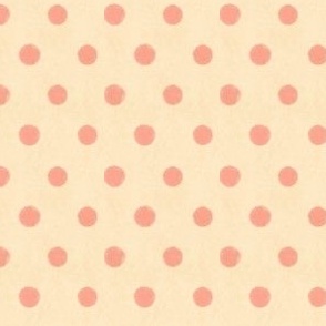 Country Polka Dot | Pink and Cream | Cottagecore Autumn Geese Dreamy Pink