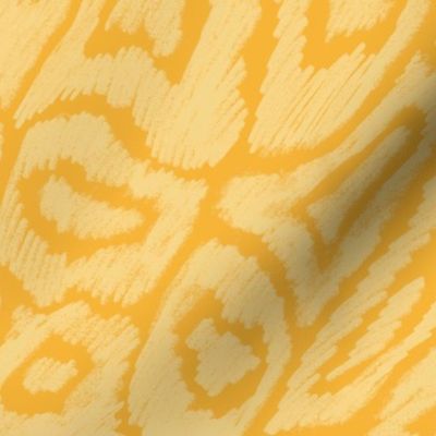 Wild Marks  Animal Print Textured - Warm Yellow - 24in Large 