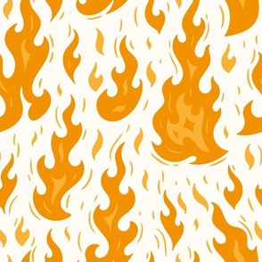 Fire Flames / Yellow white