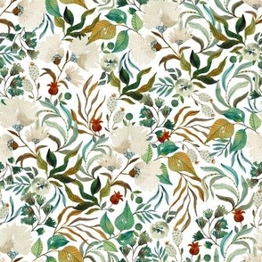 Enchanting Floral Whimsy Watercolor Pattern