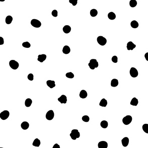 Modern Dots Black and White