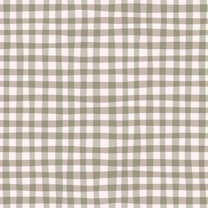 Gingham Plaid Pale grey nickel 