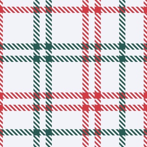 jumbo tartan plaid / Christmas candy cane