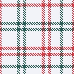 large tartan plaid / Christmas candy cane