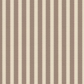 Simple Ticking Stripe Taupe And Cream