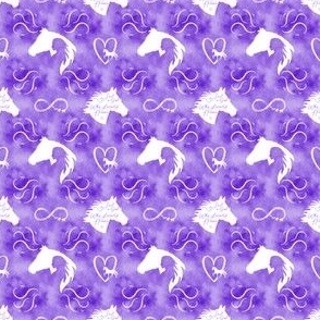 Just a Girl Who Loves Horses Purple 1 - Tiny