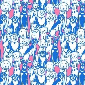 Blue and Pink Dogs 