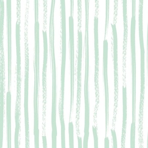 abstract brush strokes - mint