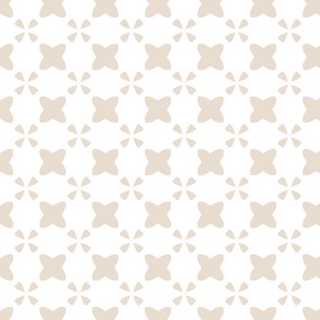 Light Beige Geometric Elements on White Background