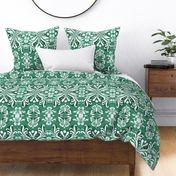 Jade Hidden Butterfly Grandmillennial Damask