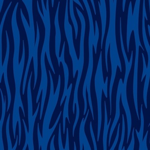 (L) Tropical Tiger print dark blue coordinate 