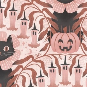 Frightening Feline’s Witchy Ghost Garden // LARGE