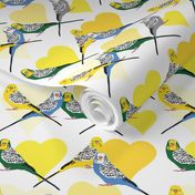 I Heart Budgies - Yellow - Small