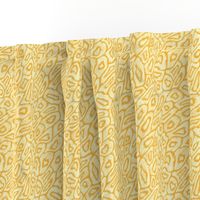 Wild Marks  Animal Print Textured - Warm Yellow and Bright White - 24in Small