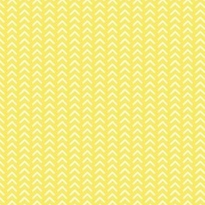 White Arrow On Yellow Background