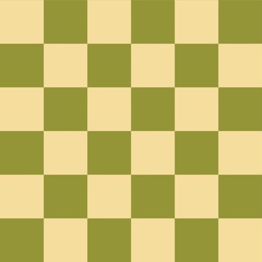 Green And Cream Checkers LARGE